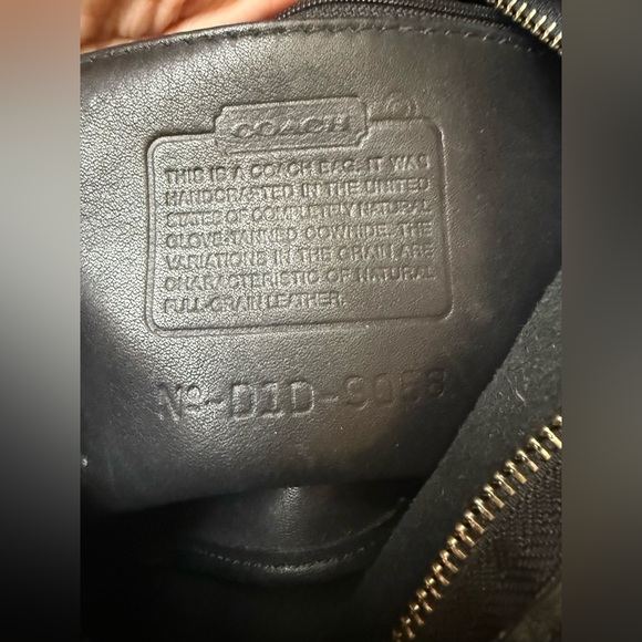 VTG Coach Legacy Charcoal Leather Shoulder Bag with Silver Hardware D1D-9058 - Picture 16 of 16